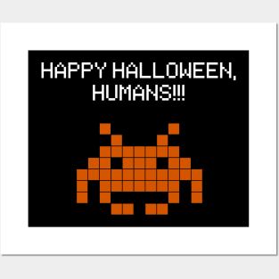 Halloween Invaders Posters and Art